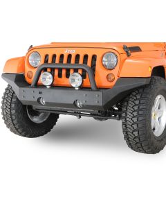 Rugged Ridge 11540.24 XHD Front Bumper High Clearance Ends in Textured Black for 07-18 Jeep Wrangler JK