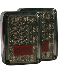 ANZO LED TAILLIGHTS PAIR SMOKE JK