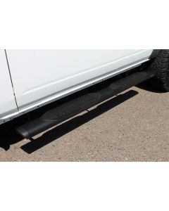 Magnum 2003-0388BT Raptor Series 5in Oval Style Full Tread Slide Track Running Boards in Black Textured Aluminum for 21-26 Ford Bronco 4-Door 