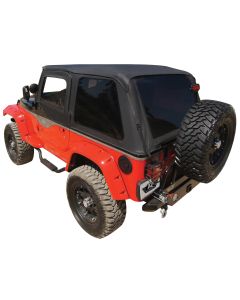 Rampage Products 26625 2" Slimline Step in Textured Black for 97-06 Jeep Wrangler TJ