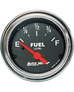 CHROME 2 1/16 GAS GAUGE 0-90 OHMS