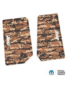 14-18 Jeep JK 2 Dr Front -Tire Tread/Scorched Earth Scene w/ JEEP Insert - Cyberflage w/ White Insert