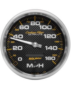 CARBON FIB 3-3/8 SPEEDOMETER 160 MPH