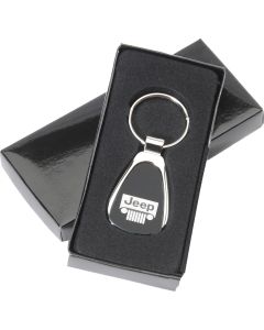 Automotive Gold  Teardrop Jeep Grille Logo Keychain 