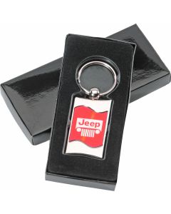 AUG JEEP GRILLE WAVE KEY CHAIN RED