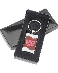 AUG JEEP GRILLE WAVE KEY CHAIN BURGUNDY