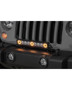Quadratec  J3 LED 17" Light Bar with Grille Mount Brackets and Wiring for 07-18 Jeep Wrangler JK