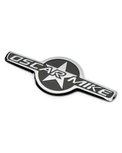 Mopar 68093911AB "Oscar Mike" Badge for Jeep Vehicles