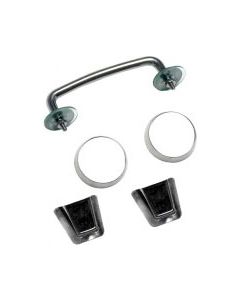 Rugged Ridge 11101.06 Stainless Steel Hood Tie Down Kit for 13-18 Jeep Wrangler JK