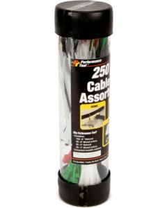 Performance Tool W2918 250 Piece Cable Tie Assortment 