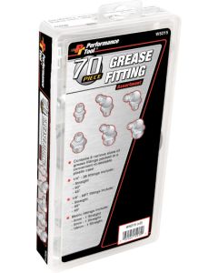Performance Tool W5215 70 Piece Grease Fitting Assortment 