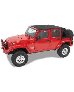 Bestop 59723-17 Trektop NX Twill Replace-a-top Soft Top for 07-18 Jeep Wrangler Unlimited JK 4 Door with Trektop NX