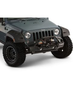 Bushwacker 10077-02 Factory Coverage 9.5" Width Front Pocket Style Fender Flares for 07-18 Jeep Wrangler JK