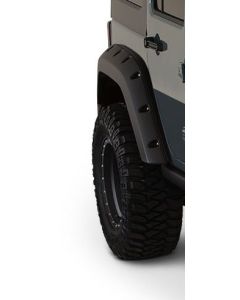 Bushwacker 10078-02 Factory Coverage 9.5" Width Rear Pocket Style Fender Flares for 07-18 Jeep Wrangler JK 2 Door