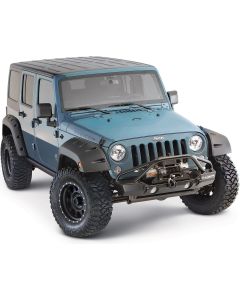 Bushwacker Factory Coverage 9.5" Width Pocket Style Fender Flares for 07-18 Jeep Wrangler Unlimited JK 4 Door