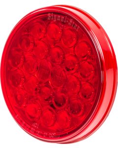 Truck-Lite 4050 4" Round LED Stop / Turn / Tail Light in Red Lens Red Lamp 24 Diode Pattern 