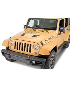 Mopar 82213656AC 10th Anniversary Rubicon Hood with Functional Vents for 07-18 Jeep Wrangler JK