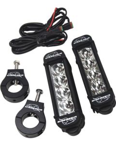 6IN 3W 4 LED SINGLE ROW KIT PAIR