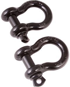 Rugged Ridge 11235.06 7/8" D-Rings with 1" Diameter Pins in Black 