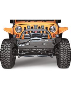 Body Armor JK-19532 Front Mid-Stubby Winch Bumper for 07-18 Jeep Wrangler JK