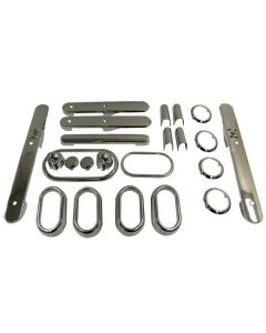 Crown Automotive  Complete Interior Trim Kit for 07-10 Jeep Wrangler Unlimited JK 4 Door with Automatic Transmission & Power Windows