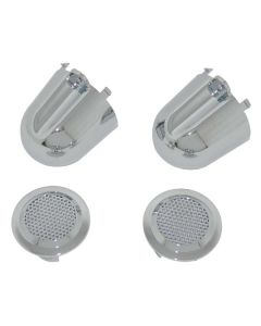 Crown Automotive RT27041 Chrome Tweeter Covers for 07-10 Jeep Wrangler JK