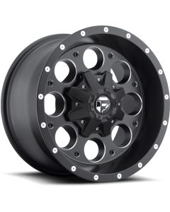 Fuel® Off-Road  Revolver Wheel in Black with Machined Accents for 84-06 Jeep Wrangler YJ, TJ, & Cherokee XJ