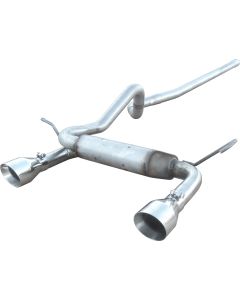 Pypes Performance Exhaust SJJ19S 4.5" Dual Cat-Back System with Polished Tips for 07-18 Jeep Wrangler Unlimited JK 4 Door