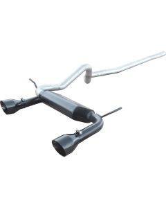 PYPES DUAL OUTLET 4.5IN TIPS JK 4DR BLK