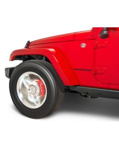 MGP Caliper Covers  Wrangler Logo Brake Caliper Covers for 07-18 Jeep Wrangler JK