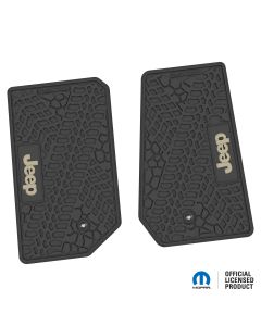 07-13 Jeep JK 2 Dr Front -Tire Tread/Scorched Earth Scene w/ JEEP Insert - Black w/ Tan Insert
