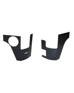 Warrior Products 919APC Rear Corners with Holes in Black Diamond Plate for 07-18 Jeep Wrangler JK 2 Door