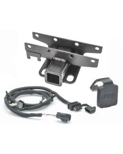 Quadratec  Premium 2" Hitch with Wiring Kit & Jeep Logo Plug for 13-18 Jeep Wrangler JK 10th Anniversary Rubicon, Rubicon X, Rubicon Recon & Hard Rock Editions