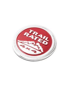 Mopar 68194212AA "Trail Rated 4x4" Badge in Red for 05-15 Jeep Vehicles
