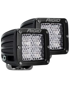Rigid Industries 202513 D-Series Pro 3" LED Cube Light Pair Diffused Flood Beam Pattern 