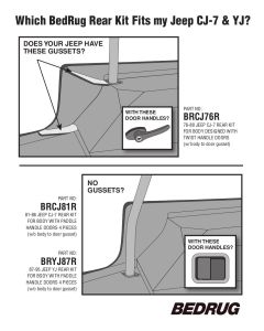 Bedrug  Premium Carpeted Rear Floor Covering for 76-86 Jeep CJ-7