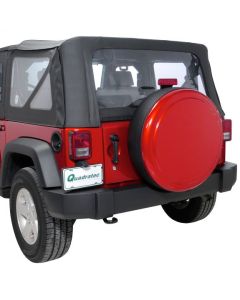 30IN RIGID TIRE COVER JK FLAME RED