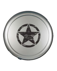 32IN RIGID OM DIST TIRE COVER BRGHT SIL