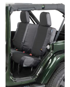 BALLISTIC SEAT CVR RR 13-UP JK BLK/CHAR