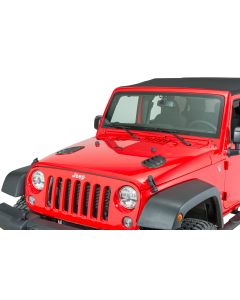 Daystar KJ71048BK Side Hood Vents for 07-18 Jeep Wrangler JK