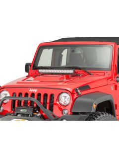 Vision X 9890975 LED Light Bar Hood Mount Bracket for 07-18 Jeep Wrangler JK