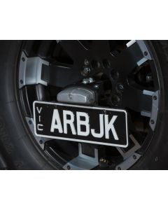 ARB 5750310 Spare Tire Mount License Plate Bracket for 07-18 Jeep Wrangler JK with ARB Rear Tire Carrier