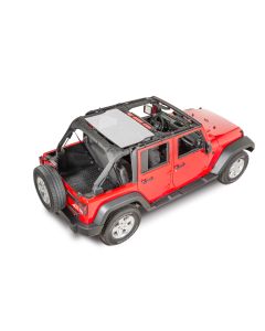 DIRTYDOG 4X4 SUN SCREEN REAR JKU WHT