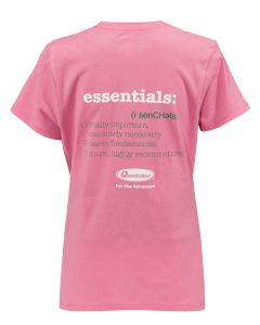 Quadratec  Essential Logo Women's Logo T-Shirt in Pink 