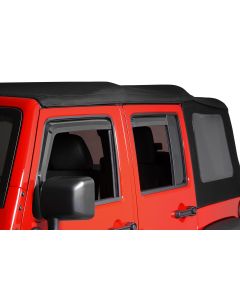 Quadratec  4pc Window Visors for 07-18 Jeep Wrangler JK Unlimited