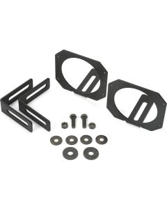 Rugged Ridge 11232.23 Round Fog Light Mount Brackets for 07-18 Jeep Wrangler JK