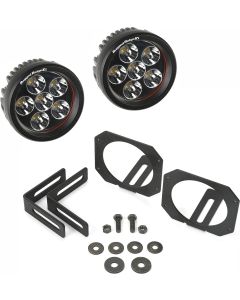 Rugged Ridge 11232.27 LED Round Fog Light Kit for 07-18 Jeep Wrangler JK