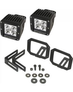 Rugged Ridge 11232.28 LED Square Fog Light Kit for 07-18 Jeep Wrangler JK
