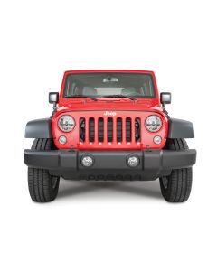 Quadratec  LED Fog Lights Kit for 07-18 Jeep Wrangler JK & 18-24 Wrangler JL Sahara or Rubicon with Plastic Bumper