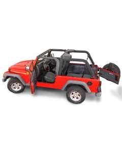 Bedrug  Premium Carpeted Floor Covering Kit with Cutouts for 04-06 Jeep Wrangler Unlimited LJ with Full Center Console